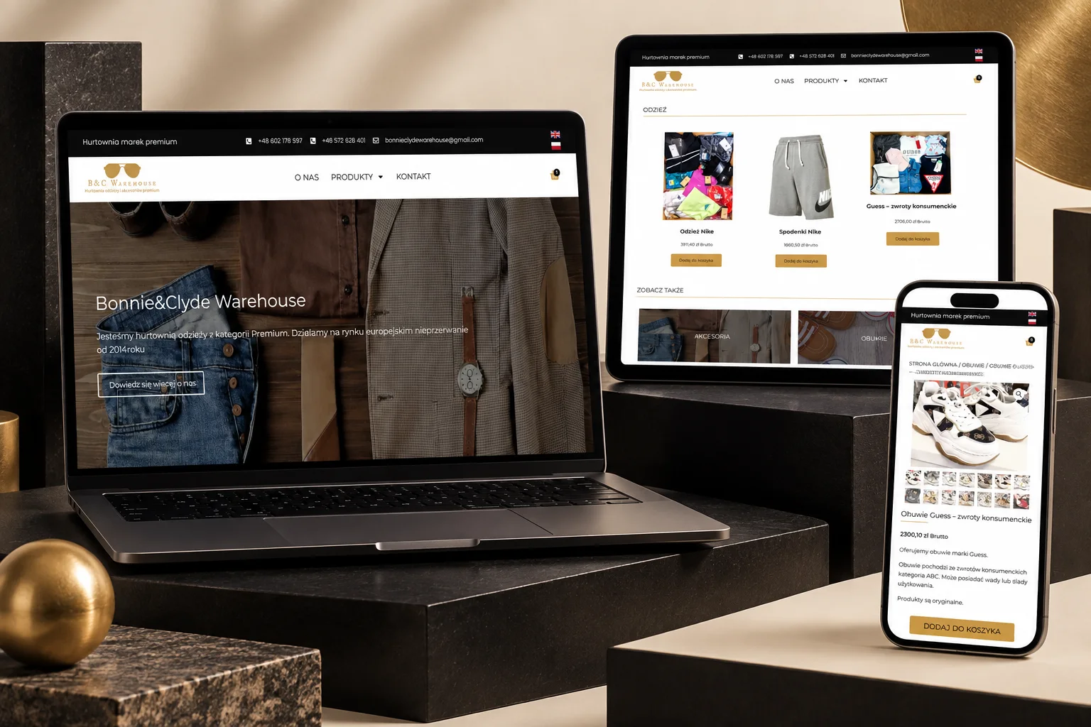Stock Fashion — sklep na laptopie, tablecie i telefonie