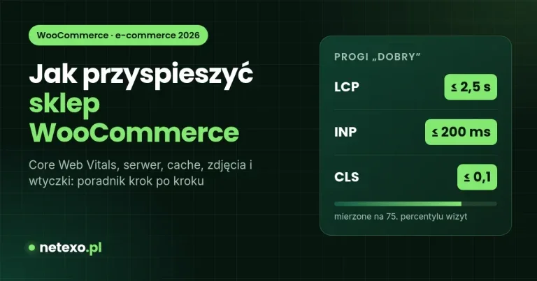 Jak przyspieszyć sklep WooCommerce – poradnik krok po kroku 2026